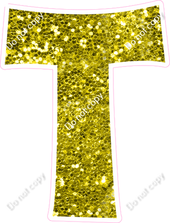 KG 12" Individuals - Yellow Sparkle T