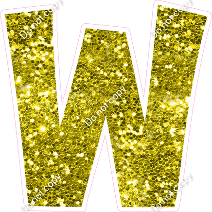 KG 12" Individuals - Yellow Sparkle W