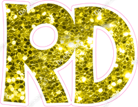 KG 12" Individuals - Yellow Sparkle RD