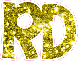 KG 12" Individuals - Yellow Sparkle RD