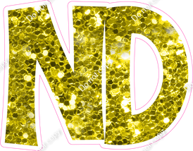 KG 12" Individuals - Yellow Sparkle ND