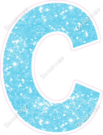 KG 18" Individuals - Baby Blue Sparkle C