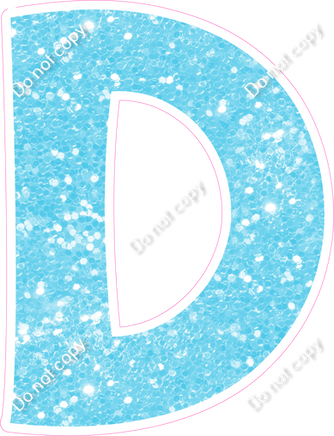 KG 18" Individuals - Baby Blue Sparkle D