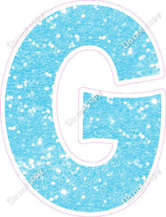 KG 18" Individuals - Baby Blue Sparkle G