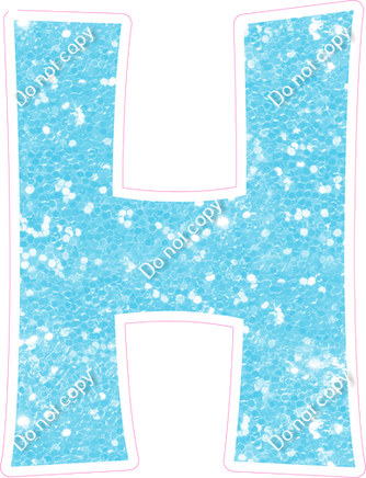 KG 18" Individuals - Baby Blue Sparkle H