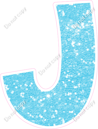 KG 18" Individuals - Baby Blue Sparkle J