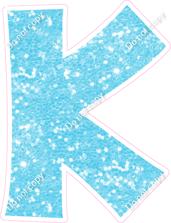 KG 18" Individuals - Baby Blue Sparkle K