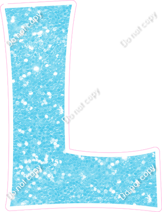 KG 18" Individuals - Baby Blue Sparkle L
