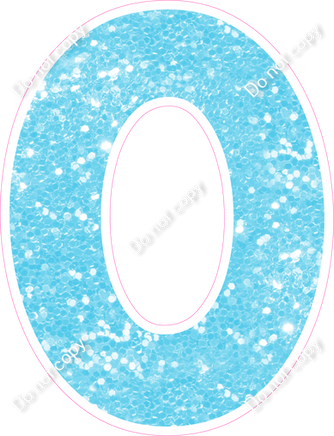 KG 18" Individuals - Baby Blue Sparkle O