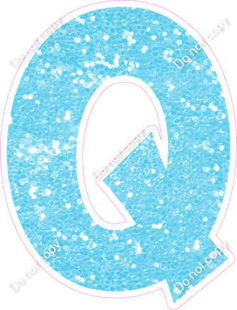 KG 18" Individuals - Baby Blue Sparkle Q