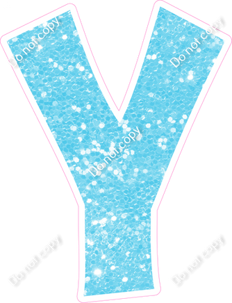 KG 18" Individuals - Baby Blue Sparkle Y