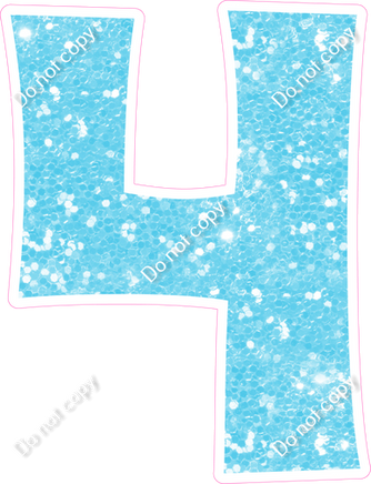 KG 18" Individuals - Baby Blue Sparkle 4