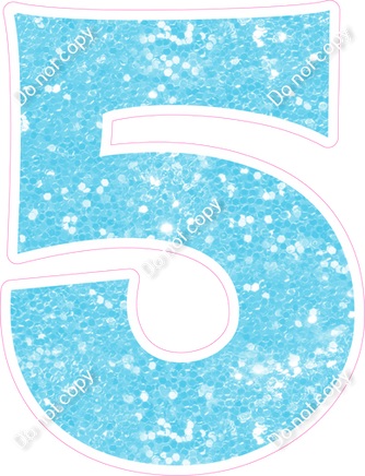 KG 18" Individuals - Baby Blue Sparkle 5