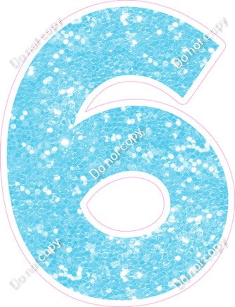 KG 18" Individuals - Baby Blue Sparkle 6