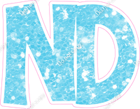 KG 18" Individuals - Baby Blue Sparkle ND