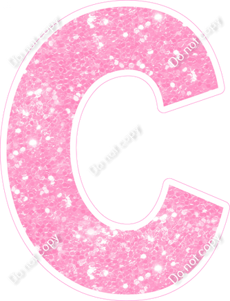 KG 18" Individuals - Baby Pink Sparkle C