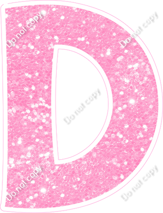 KG 18" Individuals - Baby Pink Sparkle D