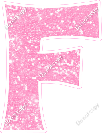 KG 18" Individuals - Baby Pink Sparkle F