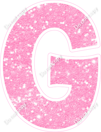 KG 18" Individuals - Baby Pink Sparkle G
