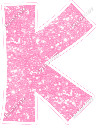 KG 18" Individuals - Baby Pink Sparkle K