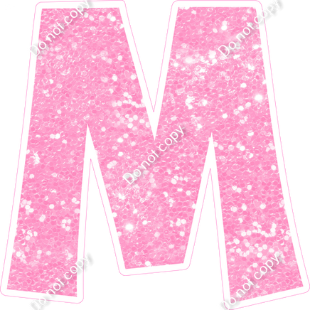 KG 18" Individuals - Baby Pink Sparkle M