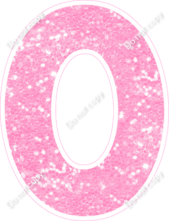 KG 18" Individuals - Baby Pink Sparkle O