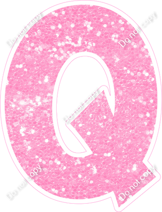 KG 18" Individuals - Baby Pink Sparkle Q