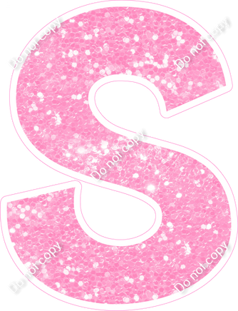 KG 18" Individuals - Baby Pink Sparkle S