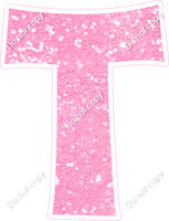 KG 18" Individuals - Baby Pink Sparkle T