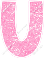 KG 18" Individuals - Baby Pink Sparkle U