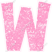 KG 18" Individuals - Baby Pink Sparkle W