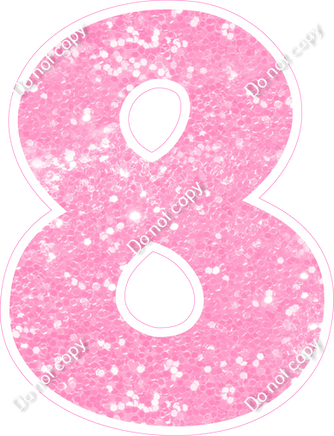 KG 18" Individuals - Baby Pink Sparkle 8