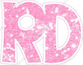 KG 18" Individuals - Baby Pink Sparkle RD