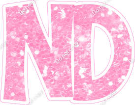 KG 18" Individuals - Baby Pink Sparkle ND