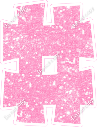 KG 18" Individuals - Baby Pink Sparkle #