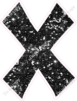 KG 18" Individuals - Black Sparkle X