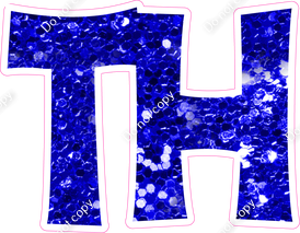 KG 18" Individuals - Blue Sparkle TH