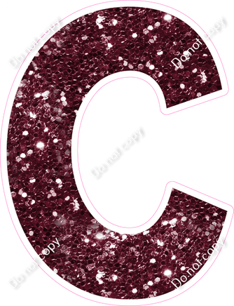 KG 18" Individuals - Burgundy Sparkle C