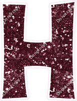 KG 18" Individuals - Burgundy Sparkle H