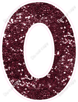 KG 18" Individuals - Burgundy Sparkle O