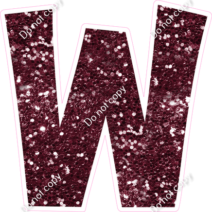 KG 18" Individuals - Burgundy Sparkle W