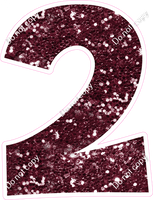 KG 18" Individuals - Burgundy Sparkle 2