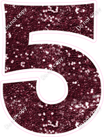 KG 18" Individuals - Burgundy Sparkle 5