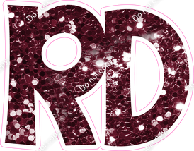 KG 18" Individuals - Burgundy Sparkle RD