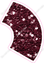KG 18" Individuals - Burgundy Sparkle Apostrophe