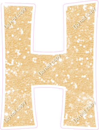 KG 18" Individuals - Champagne Sparkle H