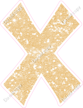 KG 18" Individuals - Champagne Sparkle X