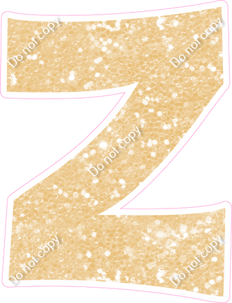 KG 18" Individuals - Champagne Sparkle Z