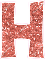 KG 18" Individuals - Coral Sparkle H