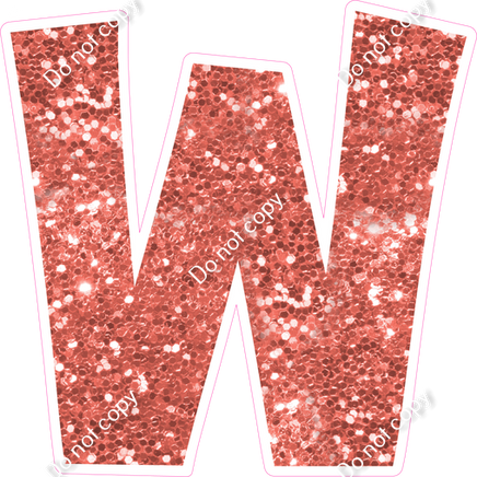 KG 18" Individuals - Coral Sparkle W